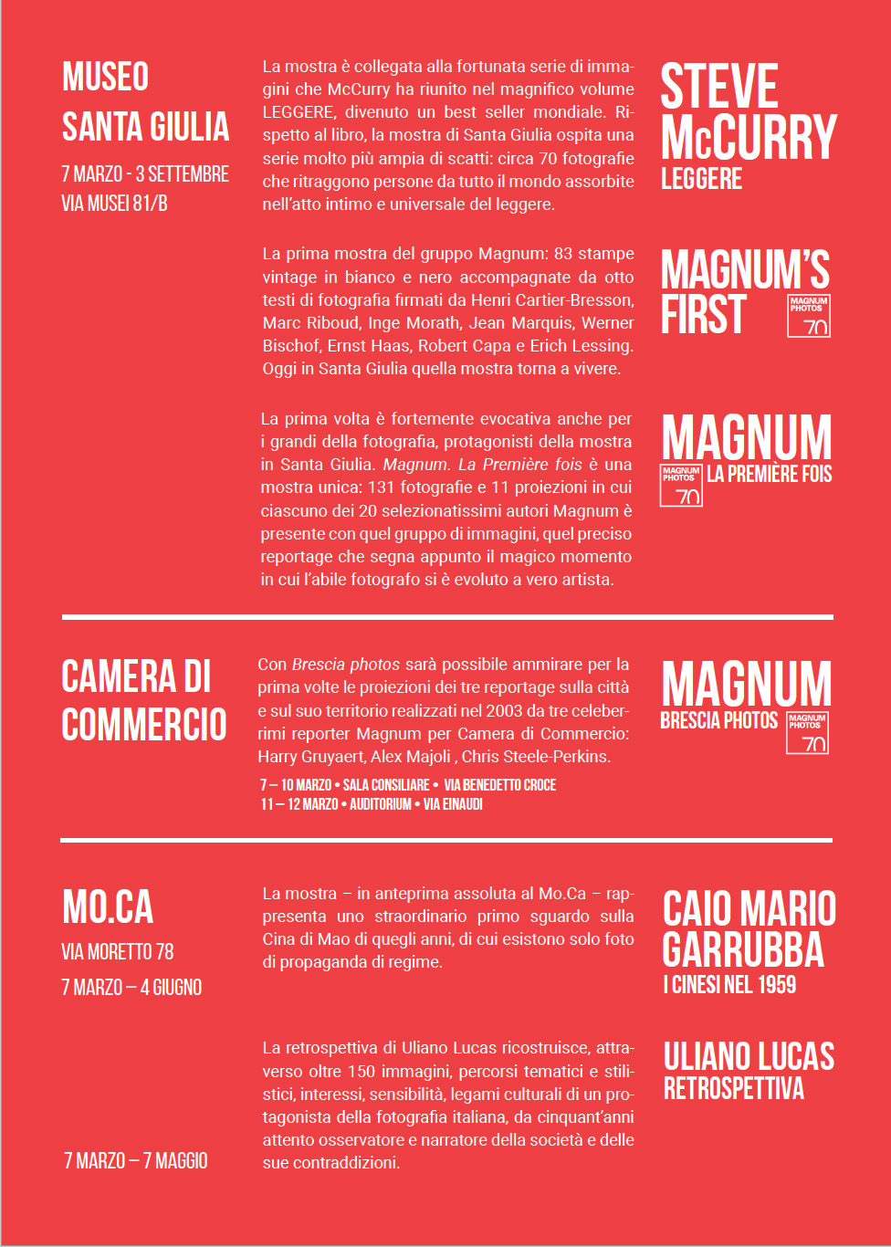 Flyer Eventi