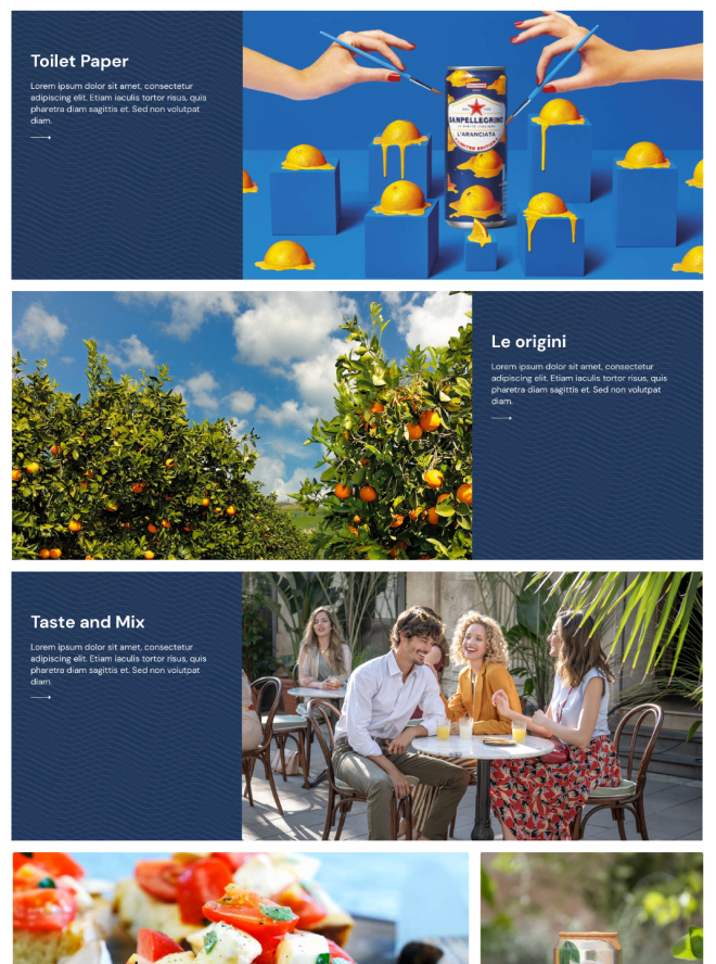 San Pellegrino - Sito web