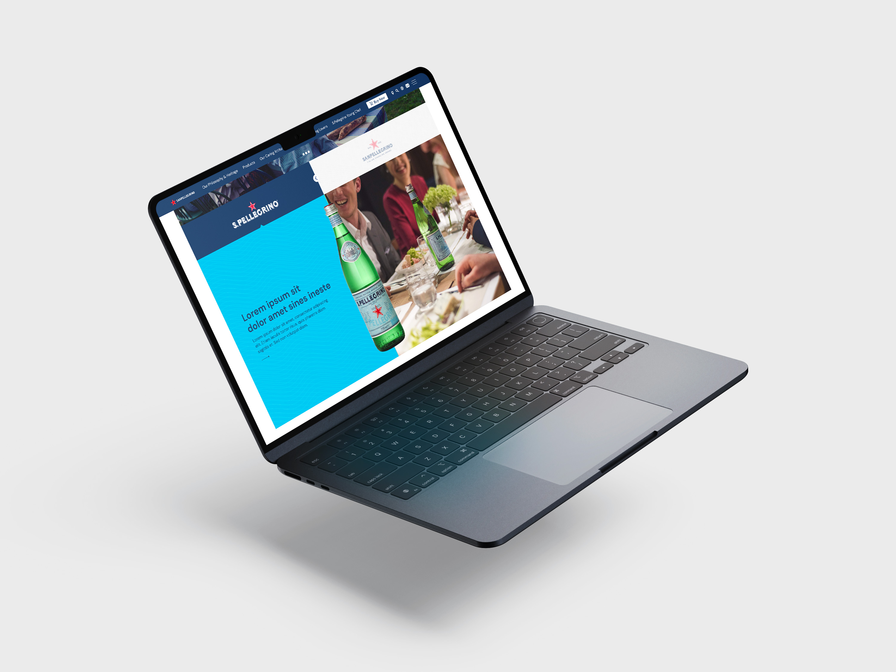 San Pellegrino - Mockup homapage